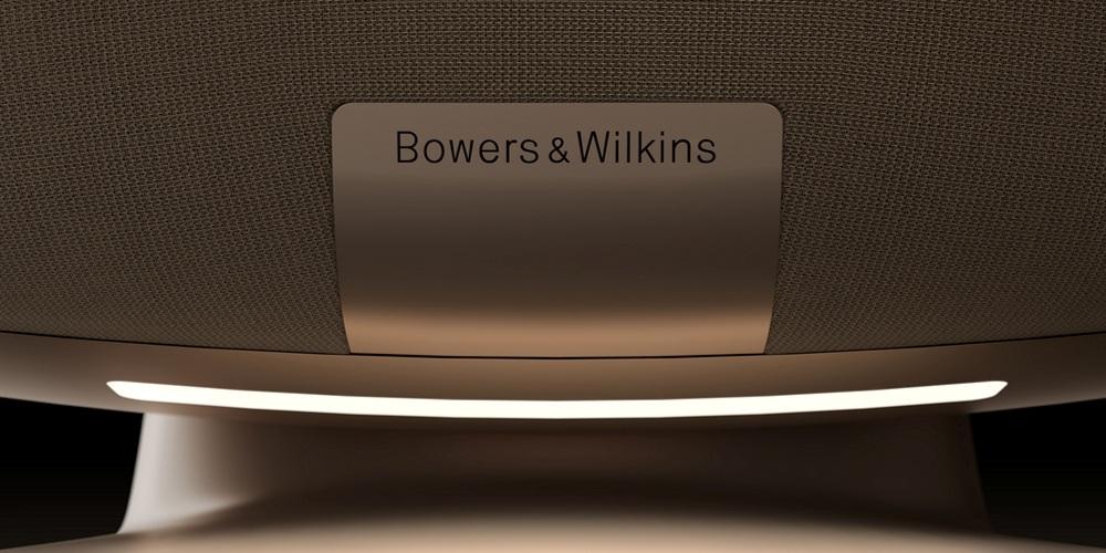 Bowers & Wilkins Zeppelin Pro Edition Solar Gold közeli fotó LED